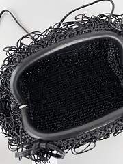 Fortok Bottega Veneta The Sponge Pouch clutch bag Black 22*12*7cm - 2