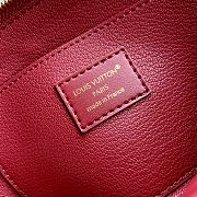 Fortok Louis Vuitton Cosmetic Pouch Rouge Red In Epi leather 12 x 6 x 19cm  - 2