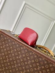 Fortok Louis Vuitton Cosmetic Pouch Rouge Red In Epi leather 12 x 6 x 19cm  - 3