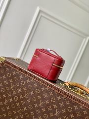 Fortok Louis Vuitton Micro Nice Nano Cosmetic Bag Rouge Red Epi leather 14x8.5x10.2cm - 2