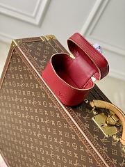 Fortok Louis Vuitton Micro Nice Nano Cosmetic Bag Rouge Red Epi leather 14x8.5x10.2cm - 3