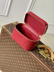 Fortok Louis Vuitton Mini Nice Nano Cosmetic Bag Rouge Red Epi leather 13.5 x 12 x 20cm - 3