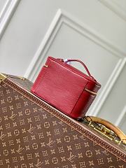 Fortok Louis Vuitton Mini Nice Nano Cosmetic Bag Rouge Red Epi leather 13.5 x 12 x 20cm - 2