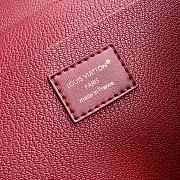Fortok Louis Vuitton Nice Nano Cosmetic Bag Rouge Red Epi leather 24 x 14 x 17cm  - 3