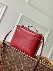Fortok Louis Vuitton Nice Nano Cosmetic Bag Rouge Red Epi leather 24 x 14 x 17cm  - 5