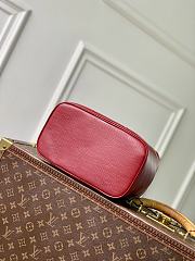 Fortok Louis Vuitton Nice Nano Cosmetic Bag Rouge Red Epi leather 24 x 14 x 17cm  - 4