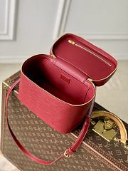 Fortok Louis Vuitton Nice Nano Cosmetic Bag Rouge Red Epi leather 24 x 14 x 17cm  - 6