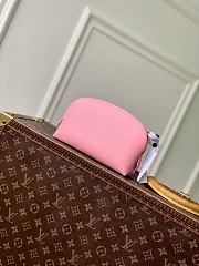 Fortok Louis Vuitton Cosmetic Pouch Epi Leather Pink 12 x 6 x 19cm - 5