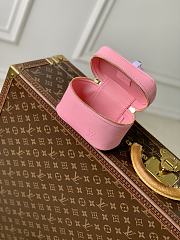 Fortok Louis Vuitton Micro Nice Nano Cosmetic Bag Pink Epi leather 14x8.5x10.2cm - 6