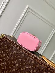 Fortok Louis Vuitton Micro Nice Nano Cosmetic Bag Pink Epi leather 14x8.5x10.2cm - 4
