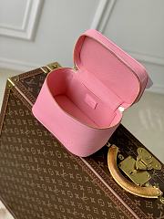 Fortok Louis Vuitton Mini Nice Nano Cosmetic Bag Pink Epi leather 13.5 x 12 x 20cm  - 3