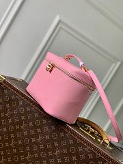 Fortok Louis Vuitton Nice Nano Cosmetic Bag Pink Epi leather 24 x 14 x 17cm  - 2