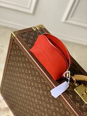 Fortok Louis Vuitton Cosmetic Pouch Coquelicot Red Epi leather 12 x 6 x 19cm - 3
