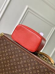 Fortok Louis Vuitton Nice Nano Cosmetic Bag Coquelicot Red Epi leather 24 x 14 x 17cm  - 6