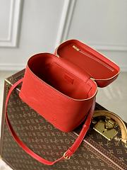Fortok Louis Vuitton Nice Nano Cosmetic Bag Coquelicot Red Epi leather 24 x 14 x 17cm  - 5