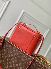 Fortok Louis Vuitton Nice Nano Cosmetic Bag Coquelicot Red Epi leather 24 x 14 x 17cm  - 2
