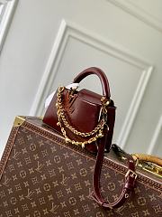 Fortok Louis Vuitton Capucines East-West Burgundy 12 x 8 x 22cm - 3