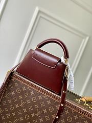 Fortok Louis Vuitton Capucines East-West Burgundy 12 x 8 x 22cm - 4