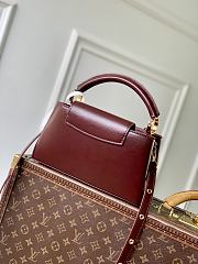 Fortok Louis Vuitton Capucines East-West Burgundy 14 x 8 x 26.5cm  - 3