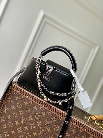 Fortok Louis Vuitton Capucines East-West Black 12 x 8 x 22cm