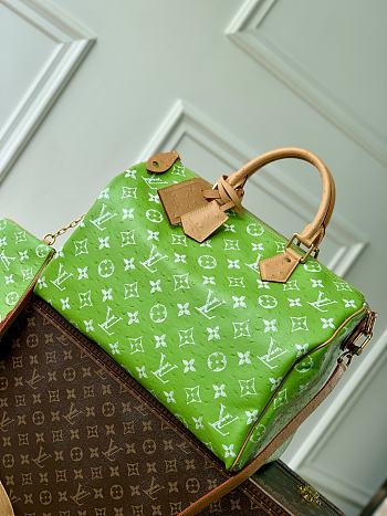 Fortok Louis Vuitton Speedy P9 Bandoulière Emerald Neon Green 40 x 26 x23cm