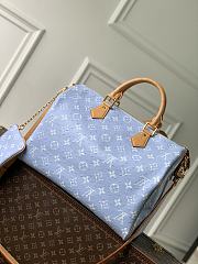 Fortok Louis Vuitton Speedy P9 Bandoulière Light Blue 40 x 26 x23cm - 2