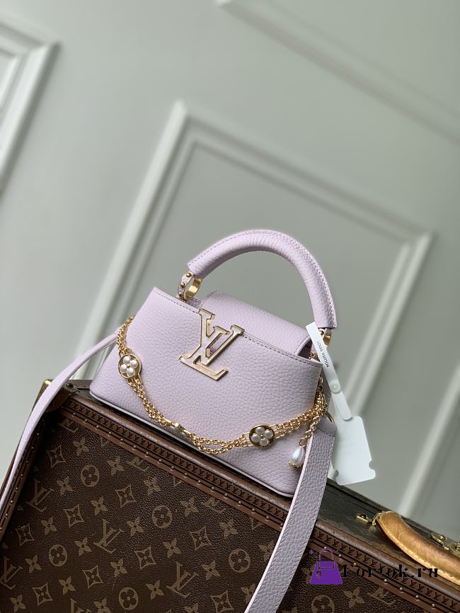 Fortok Louis Vuitton Capucines Daydream Pink 14 × 8 × 21cm - 1