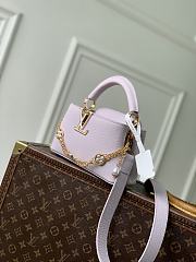 Fortok Louis Vuitton Capucines Daydream Pink 14 × 8 × 21cm - 6
