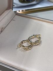 Fortok Bvlgari gold hoop earrings - 4