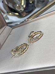 Fortok Bvlgari gold hoop earrings - 3