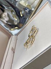 Fortok Bvlgari gold hoop earrings - 2