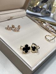Fortok Van Cleef & Arpels Vintage Alhambra Earrings Black - 5