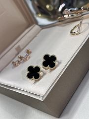 Fortok Van Cleef & Arpels Vintage Alhambra Earrings Black - 1
