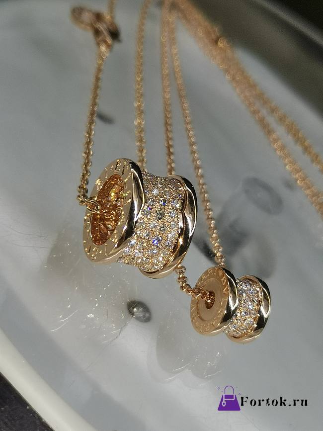 Fortok Bvlgari B.zero1 Neclace Gold Diamond - 1