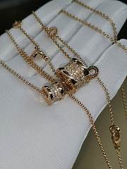 Fortok Bvlgari B.zero1 Neclace Gold Diamond - 5