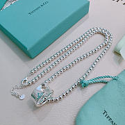 Fortok Tiffany & Co. Return to Tiffany Heart Tag Bead Necklace in sterling silver - 2