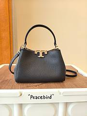 Fortok Tory Burch Eleanor pebbled mini satchel Black 14 x 21 x 8cm - 1
