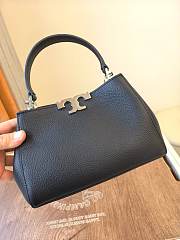 Fortok Tory Burch Eleanor pebbled mini satchel Black 14 x 21 x 8cm - 5