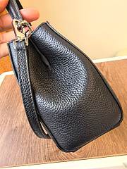 Fortok Tory Burch Eleanor pebbled mini satchel Black 14 x 21 x 8cm - 4