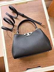 Fortok Tory Burch Eleanor pebbled mini satchel Black 14 x 21 x 8cm - 3