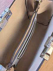 Fortok Tory Burch Eleanor pebbled mini satchel White 14 x 21 x 8cm - 5
