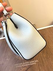 Fortok Tory Burch Eleanor pebbled mini satchel White 14 x 21 x 8cm - 4