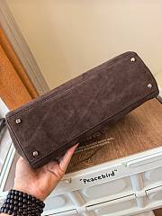 Fortok Tory Burch Eleanor Suede Dark Brown 21 x 32 x 12.8cm - 4