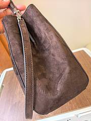 Fortok Tory Burch Eleanor Suede Dark Brown 21 x 32 x 12.8cm - 3