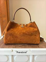 Fortok Tory Burch Eleanor Suede Orange 21 x 32 x 12.8cm - 1