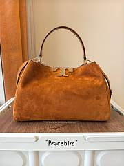 Fortok Tory Burch Eleanor Suede Orange 21 x 32 x 12.8cm - 3