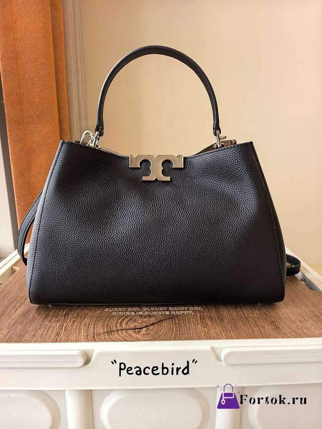 Fortok Tory Burch Eleanor Leather Black 21 x 32 x 12.8cm - 1