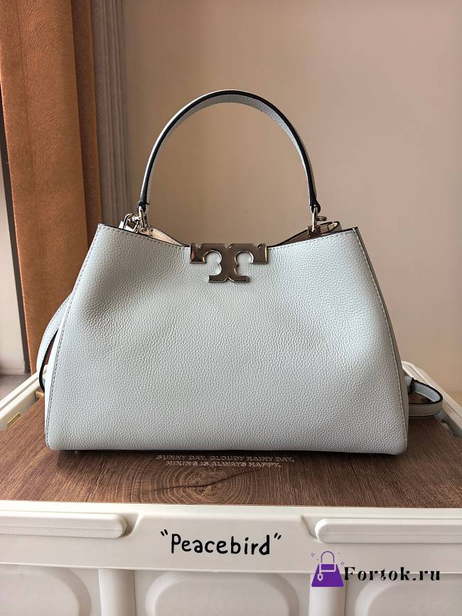 Fortok Tory Burch Eleanor Leather White 21 x 32 x 12.8cm - 1