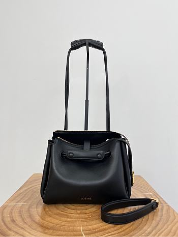 Fortok Loewe Medium Madrid bag Black 23.5～19～10cm 