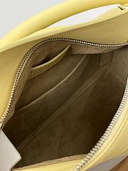 Fortok Loewe Puzzle bag gray and yellow color-block design 24～16.5～10.5CM - 5